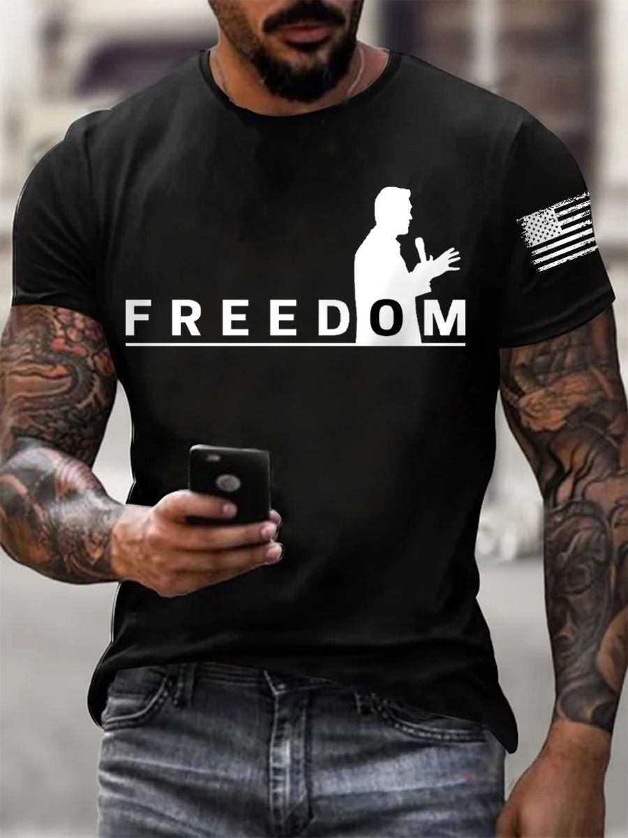 Men's FREEDOM short-sleeved T-shirt