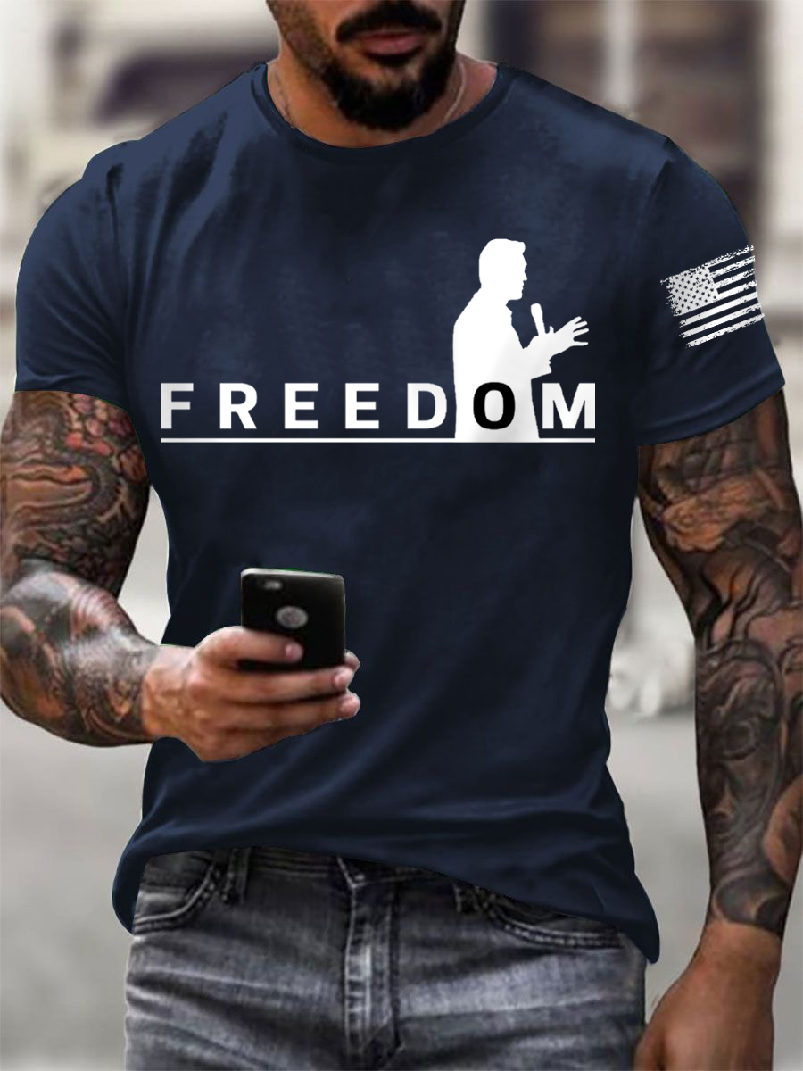 Men's FREEDOM short-sleeved T-shirt