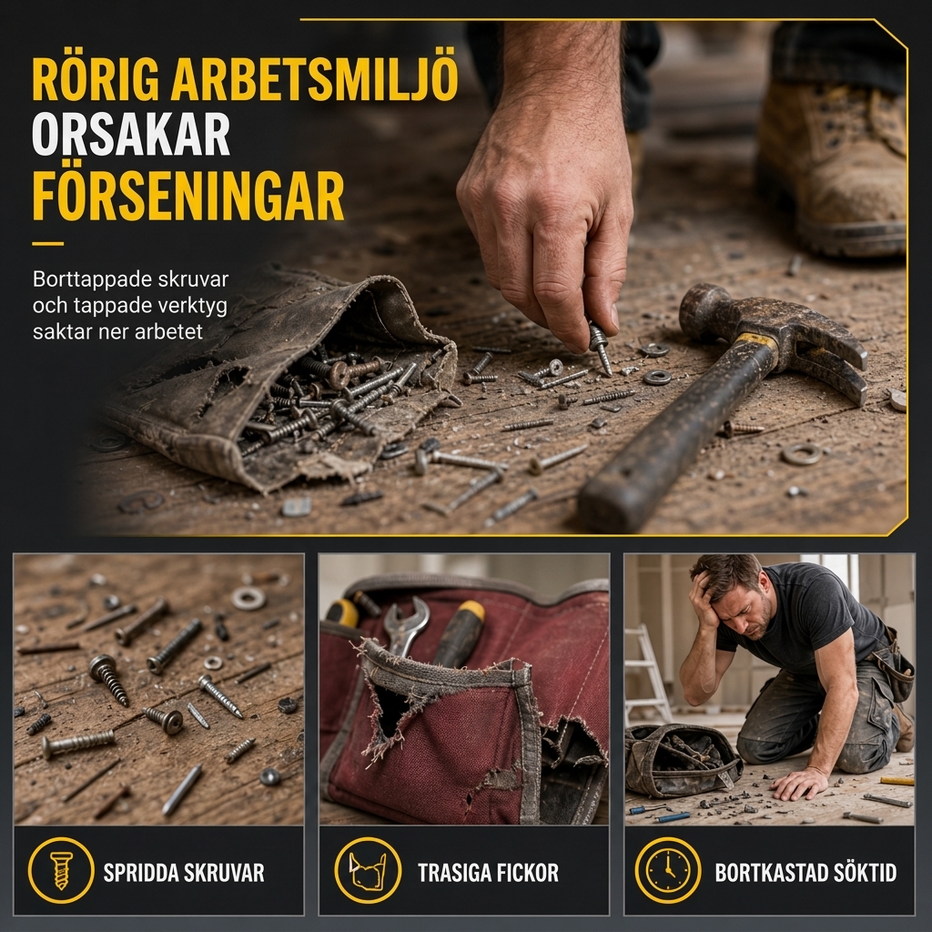 Verktygsbältesförvaringsproblem