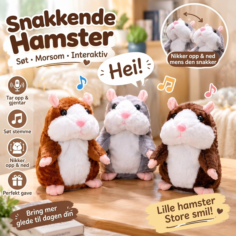 Leken snakkende hamster