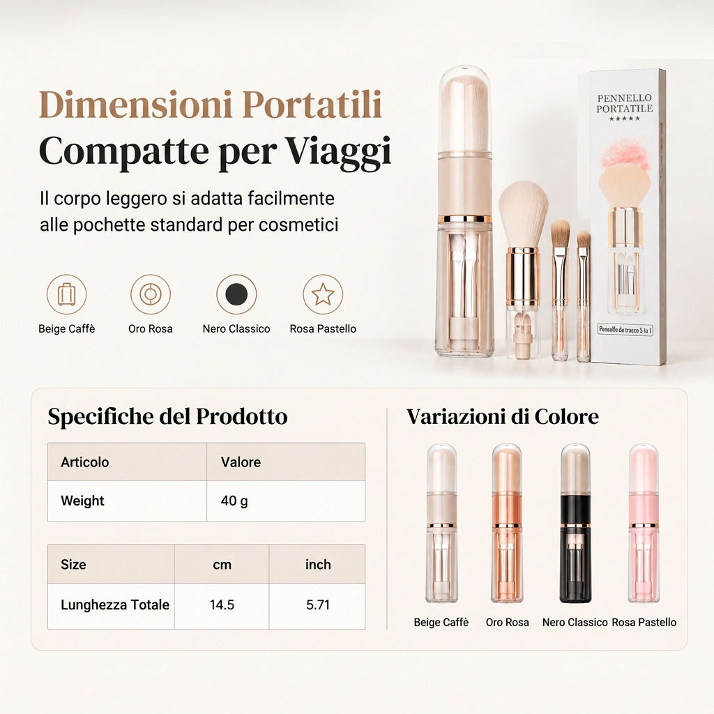 Praticità per la borsetta e i viaggi