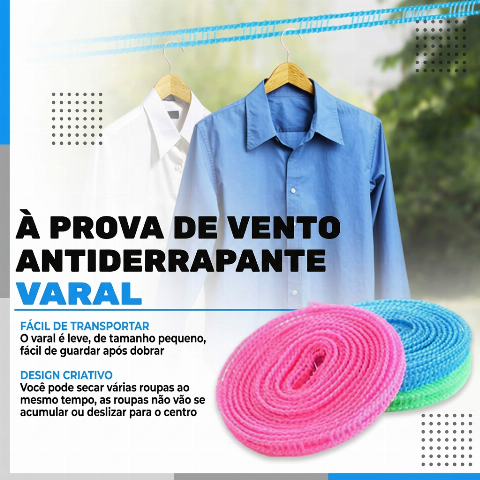 Corda de secagem dobrável e leve para viagens