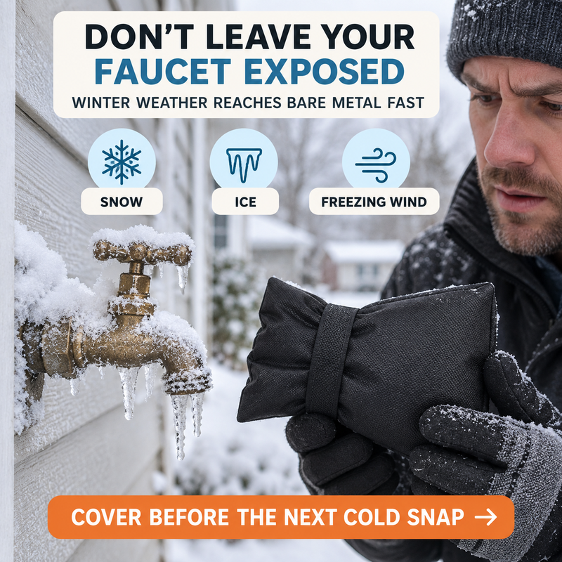 Weatherproof Oxford fabric outdoor faucet winter protection cover
