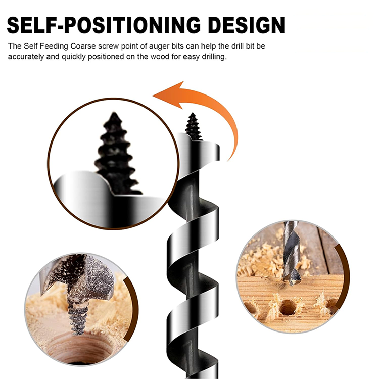 Self-positioning screw point