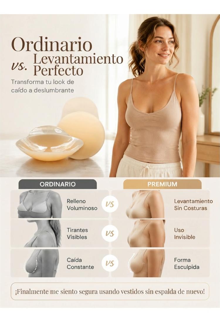 Funciona con escotes en V profundos