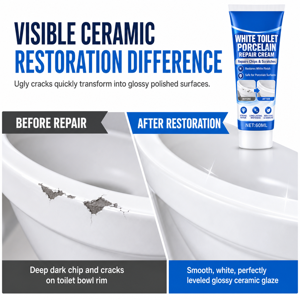 Visible ceramic restoration difference