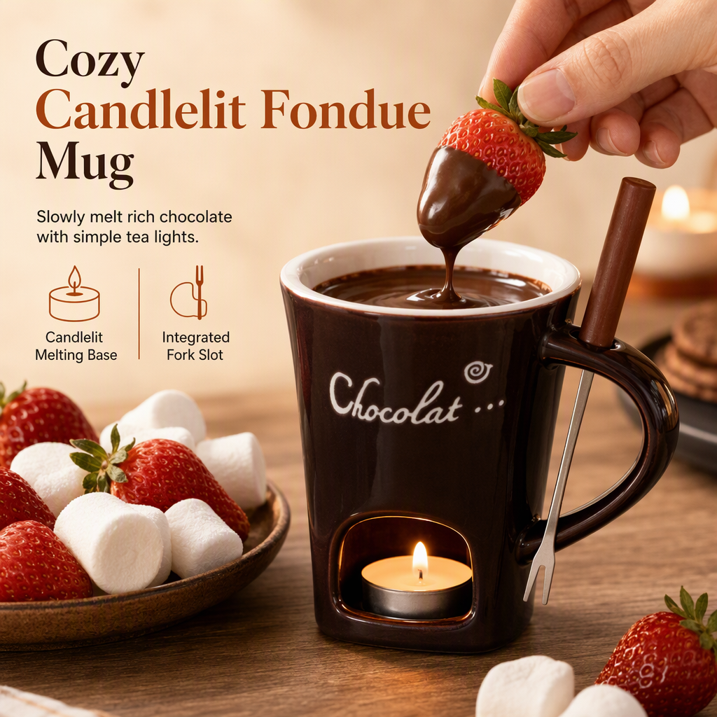 Cozy Candlelit Fondue Mug