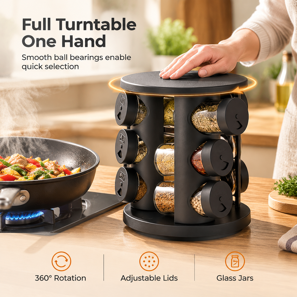 One Hand Full Turntable Access